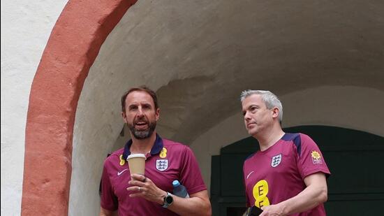 Gareth Southgate (left) has guided England to a second straight Euro final. (REUTERS)