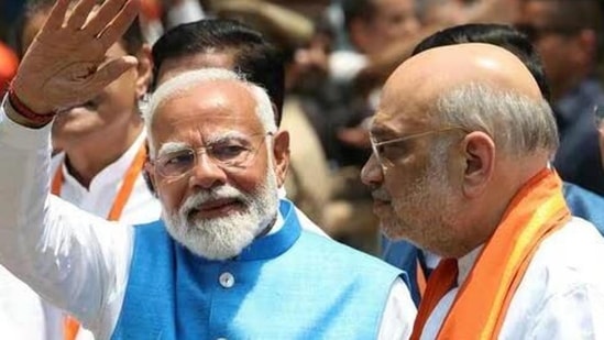 Prime Minister Narendra Modi and Union home minister Amit Shah 