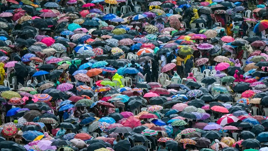 Earlier in the week, Mumbai experienced intense rainfall, leading to major waterlogging and flooding of suburban railway stations, with 170 mm of rain being recorded in 3 hours. (PTI Photo) (PTI)
