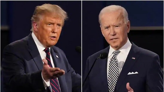 Biden’s lead has shrunk over the last few days, as Trump and his family have virtually carpet bombed the key battle ground states, including as many as 15 rallies by the president.(AP Photo)