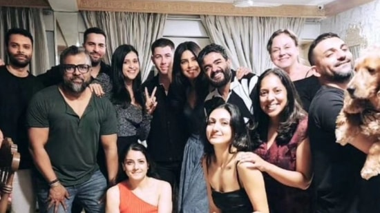 Priyanka Chopra, Nick Jonas, Neelam Upadhyaya, others at Siddharth Chopra's birthday party.