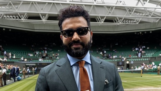 Rohit Sharma at Wimbledon 2024(X/Wimbledon)