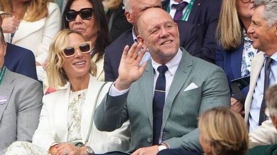 Princess Anne’s daughter Zara Tindall, along with her husband Mike Tindall, attended the match in style from the Royal Box. (The Associated Press)