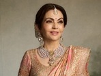 Nita Ambani for son Anant Ambani's wedding. Nita Ambani for son Anant Ambani's wedding.