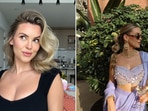 The image shows Anna Redman, an influencer who shared an outfit inspiration post before visiting Auschwitz. The image shows Anna Redman, an influencer who shared an outfit inspiration post before visiting Auschwitz.