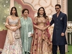 Suhana Khan, her grandma, Gauri Khan, and Shah Rukh Khan at the event.