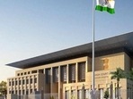 The TDP government has taken up redevelopment of iconic buildings for the Amaravati government complex, including high court and state legislative assembly. (HT) The TDP government has taken up redevelopment of iconic buildings for the Amaravati government complex, including high court and state legislative assembly. (HT)