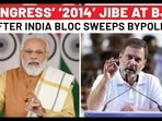 CONGRESS’ ‘2014’ JIBE AT BJP
AFTER INDIA BLOC SWEEPS BYPOLLS