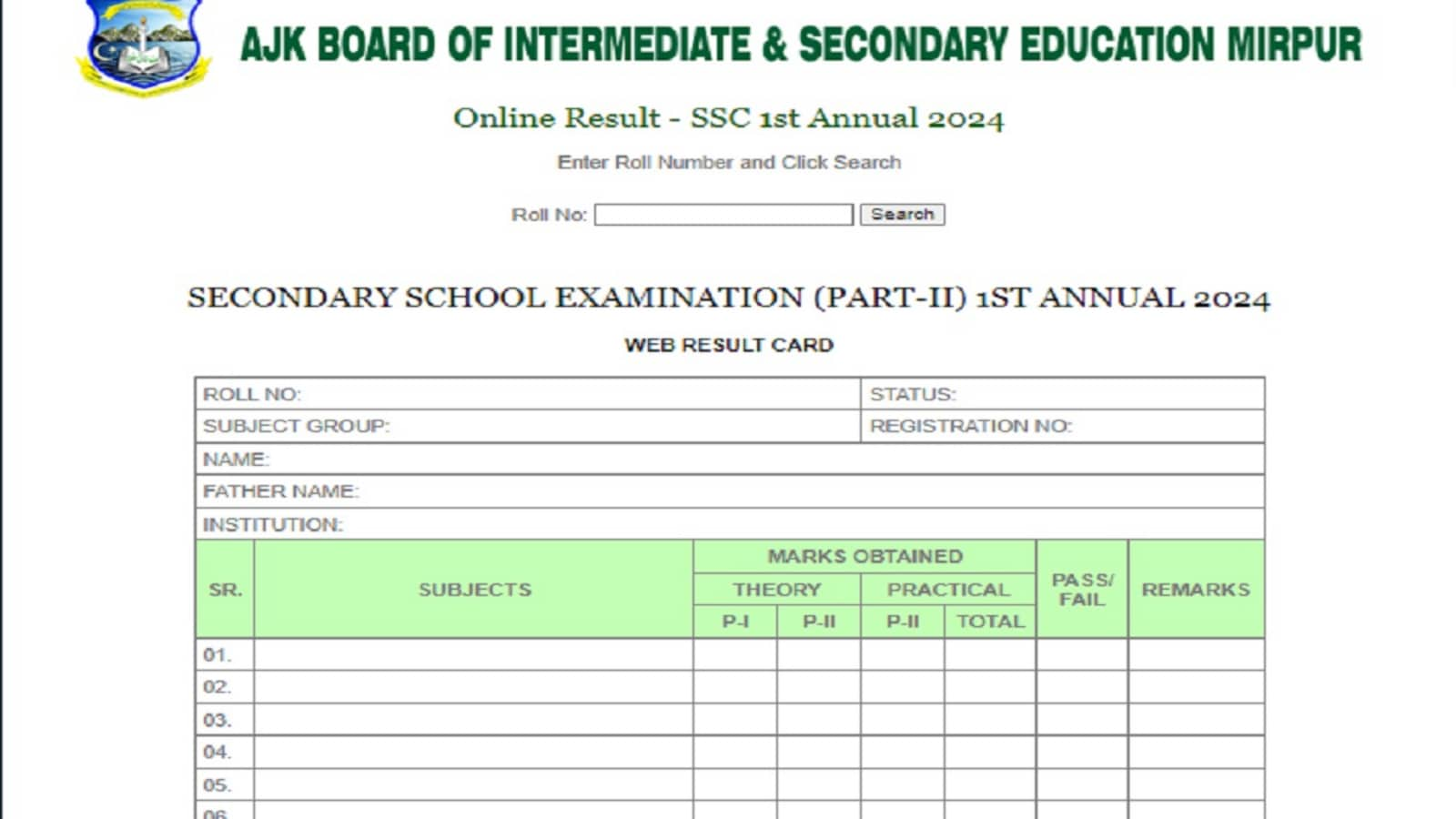 AJKBISE SSC Result 2024: Class 10 results declared at ajkbise.net, direct link to check marks here