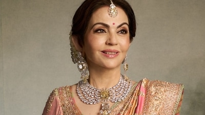 Nita Ambani for son Anant Ambani's wedding.