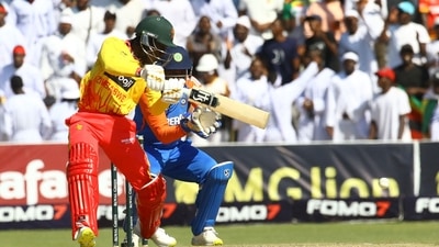 Tadiwanashe Marumani also gave Zimbabwe a solid start with a 32-run knock to set a platform for a challenging total. (AFP) Tadiwanashe Marumani also gave Zimbabwe a solid start with a 32-run knock to set a platform for a challenging total. (AFP)