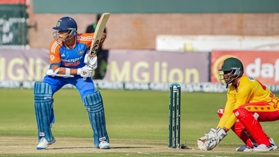 Yashasvi Jaiswal finished the match off in style for India with a boundary and remained unbeaten on 93 runs. (BCCI)
