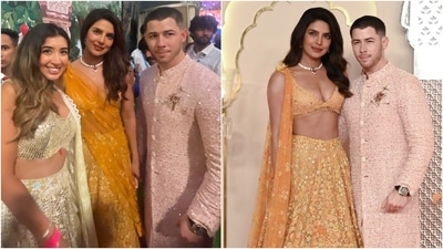 Priyanka Chopra gets interviewed by US TikToker at Ambani wedding. (Instagram ) Priyanka Chopra gets interviewed by US TikToker at Ambani wedding. (Instagram )
