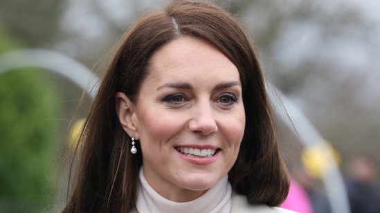 Kate Middleton, Princess of Wales, will attend the Wimbledon men's final on Sunday between Novak Djokovic and Carlos Alcaraz(Reuters)