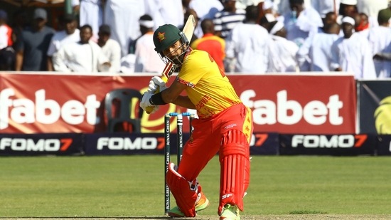 Sikandar Raza played a 28-ball 46-run knock to help Zimbabwe post a respectable 152/7 in 20 overs.(AFP)