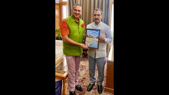 Himachal Pradesh chief minister Sukhvinder Singh Sukhu released pictorial brochure and teaser of upcoming Documentary film “Sangla Valley - The Switzerland of India” compiled by Harpreet Sandhu