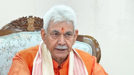 J&K lieutenant governor Manoj Sinha. (File)