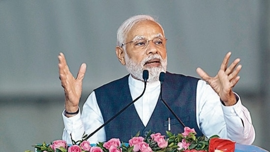 PM Modi will visit Mumbai on July 13 (Photo by Satish Bate/Hindustan Times) (Satish Bate/HT PHOTO)