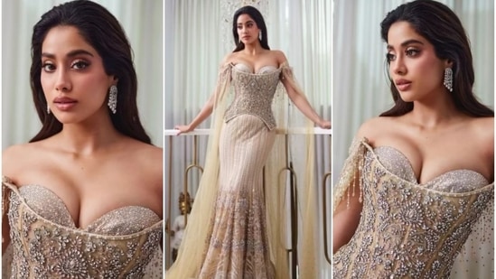 Janhvi Kapoor throws 'Indian formal' dress code out the window with wowza bejewelled corset look: Watch