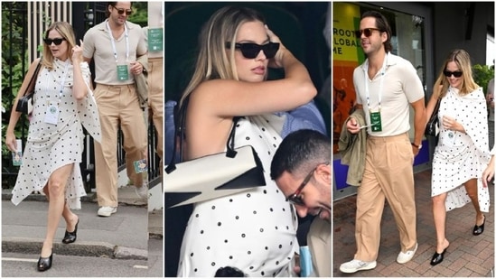 Margot Robbie has everyone buzzing with her latest appearance, showcasing her baby bump in a chic polka dot dress.(Instagram)