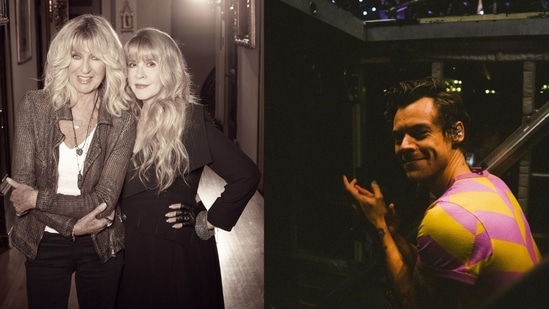 Harry Styles joined Stevie Nicks to pay tribute to late friend Christine McVie on Friday.(@StevieNicks/X, @Harry_Styles/X)