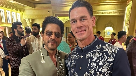 John Cena praises Shah Rukh Khan as he shares picture from Ambani wedding: ‘The positive effect he has on my life’