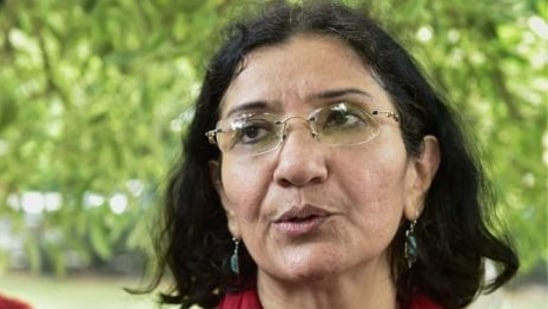 Zakia Soman, founder of the Bharatiya Muslim Mahila Andolan, a non-governmental women's rights organisation.(PTI file)