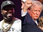 50 Cent performed his iconic track 50 Cent performed his iconic track