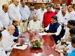The CM said today's meeting would decide on the state's next course of action. (ANI Photo)(ANI Picture Service) The CM said today's meeting would decide on the state's next course of action. (ANI Photo)(ANI Picture Service)
