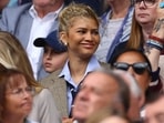 The Challengers star Zendaya was all smiles as she attended the match between Barbora Krejcikova and Jasmine Paolini.(REUTERS)