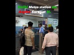 Snapshot of the fight that ensued at a Delhi Metro station. Snapshot of the fight that ensued at a Delhi Metro station.