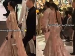 Kim Kardashian at  Anant Ambani-Radhika Merchant's wedding. 