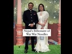 Varun Chaudhary with his wife Anushree Tongya at Anant and Radhika's wedding. (Instagram/@vbollywood_official) Varun Chaudhary with his wife Anushree Tongya at Anant and Radhika's wedding. (Instagram/@vbollywood_official)