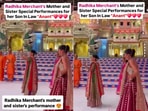 Snapshot of Shaila Merchant and Anjali Merchant dancing. Snapshot of Shaila Merchant and Anjali Merchant dancing.