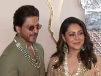 Shah Rukh Khan and Gauri Khan at Anant Ambani and Radhika Merchant's wedding