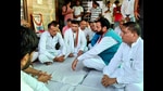 Haryana chief minister Nayab Singh Saini meets with the family members of Lance Naik Pradeep Nain, who lost his life in an encounter with terrorists in Jammu and Kashmir's Kulgam, in Jind on Sunday. (ANI Photo) Haryana chief minister Nayab Singh Saini meets with the family members of Lance Naik Pradeep Nain, who lost his life in an encounter with terrorists in Jammu and Kashmir's Kulgam, in Jind on Sunday. (ANI Photo)