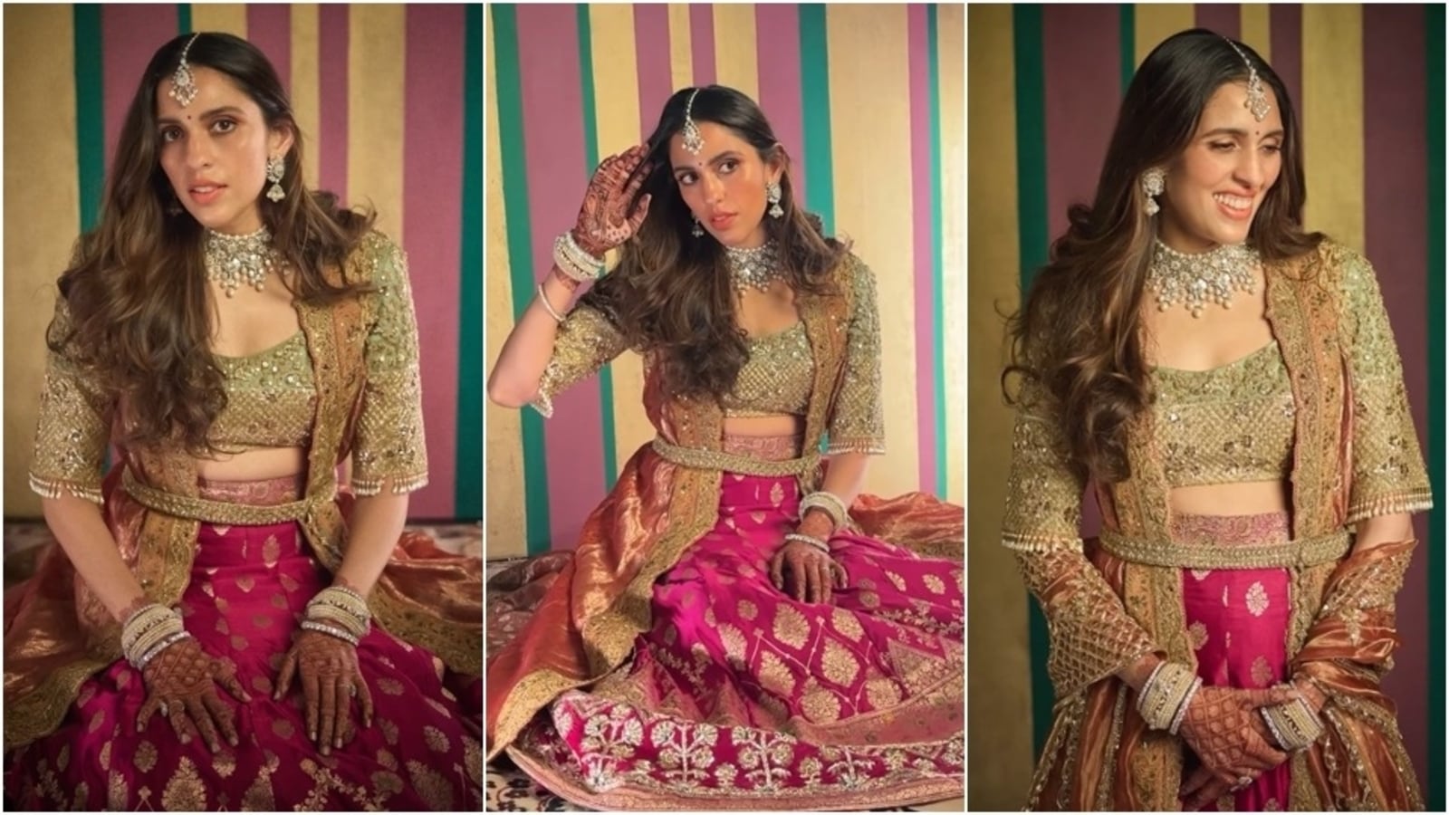 Shloka Mehta's natural beauty shines in Manish Malhotra lehenga for Anant Ambani, Radhika Merchant's wedding Day 2