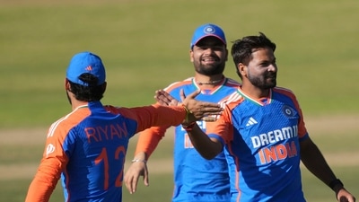 India finished off their tour of Zimbabwe with a comprehensive 4-1 win the five-match T20I series. India recovered from a poor start with the bat and fought off a good start from Zimbabwe in their chase with Sanju Samson scoring a half-century and Mukesh Kumar taking four wickets to win the fifth T20I by 42 runs. (AP) India finished off their tour of Zimbabwe with a comprehensive 4-1 win the five-match T20I series. India recovered from a poor start with the bat and fought off a good start from Zimbabwe in their chase with Sanju Samson scoring a half-century and Mukesh Kumar taking four wickets to win the fifth T20I by 42 runs. (AP)
