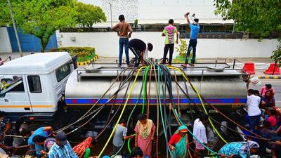 Delhi Jal Board (DJB) officials said that the supply will become normal by Monday morning. (Vipin Kumar/HT Photo) Delhi Jal Board (DJB) officials said that the supply will become normal by Monday morning. (Vipin Kumar/HT Photo)