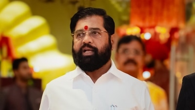 Maharashtra Chief Minister and Shiv Sena leader Ekanath Shinde also arrived in a crisp white shirt and trousers. The wedding took place on his home turf of Mumbai at the Jio World Convention Centre at Bandra Kurla Complex. Maharashtra Chief Minister and Shiv Sena leader Ekanath Shinde also arrived in a crisp white shirt and trousers. The wedding took place on his home turf of Mumbai at the Jio World Convention Centre at Bandra Kurla Complex.
