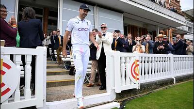 James Anderson played his final Test at Lord’s Cricket Ground last week. (AFP) James Anderson played his final Test at Lord’s Cricket Ground last week. (AFP)