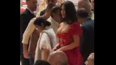 Snapshot of CM Mamata Banerjee, Kim Kardashian together. Snapshot of CM Mamata Banerjee, Kim Kardashian together.