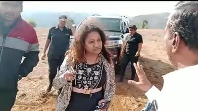 Manorama seen brandishing a firearm. (VIDEO GRAB) Manorama seen brandishing a firearm. (VIDEO GRAB)