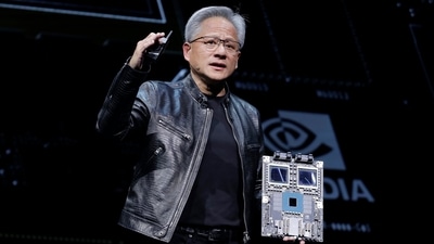 President and CEO of Nvidia Corporation Jensen Huang delivers a speech during the Computex 2024 exhibition in Taipei, Taiwan, June 2, 2024. (Chiang Ying-ying/AP) President and CEO of Nvidia Corporation Jensen Huang delivers a speech during the Computex 2024 exhibition in Taipei, Taiwan, June 2, 2024. (Chiang Ying-ying/AP)