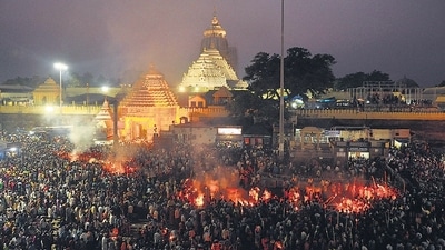Puri Jagannath temple has long been central to both the state’s religious identity and its politics. (Arabinda Mahapatra/ HT photo) Puri Jagannath temple has long been central to both the state’s religious identity and its politics. (Arabinda Mahapatra/ HT photo)