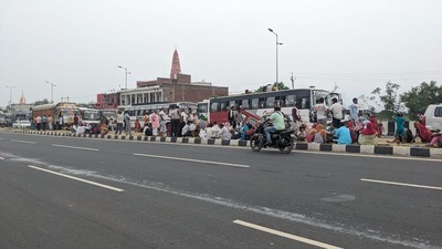 The GT Road in village Phoolrai where stampede took place on July 02. (HT) The GT Road in village Phoolrai where stampede took place on July 02. (HT)