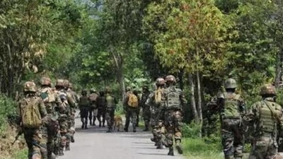 The gunfight started at around 9.30am and lasted till around 11.30am on Sunday. (Representational image) The gunfight started at around 9.30am and lasted till around 11.30am on Sunday. (Representational image)