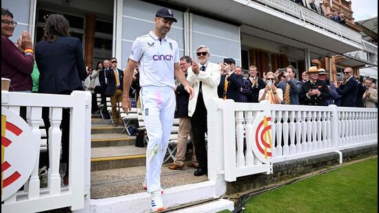 James Anderson played his final Test at Lord’s Cricket Ground last week. (AFP)