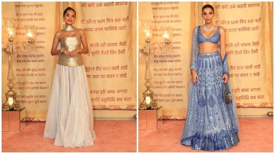 Influencers Diipa Khosla and Juhi Godambe at the wedding reception.