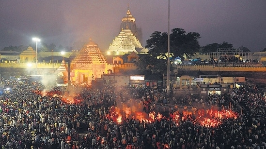 Puri Jagannath temple has long been central to both the state’s religious identity and its politics. (Arabinda Mahapatra/ HT photo)